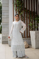 Ss24Da-2413 Grey 2Pcs Embroidered Kurta With Trouser