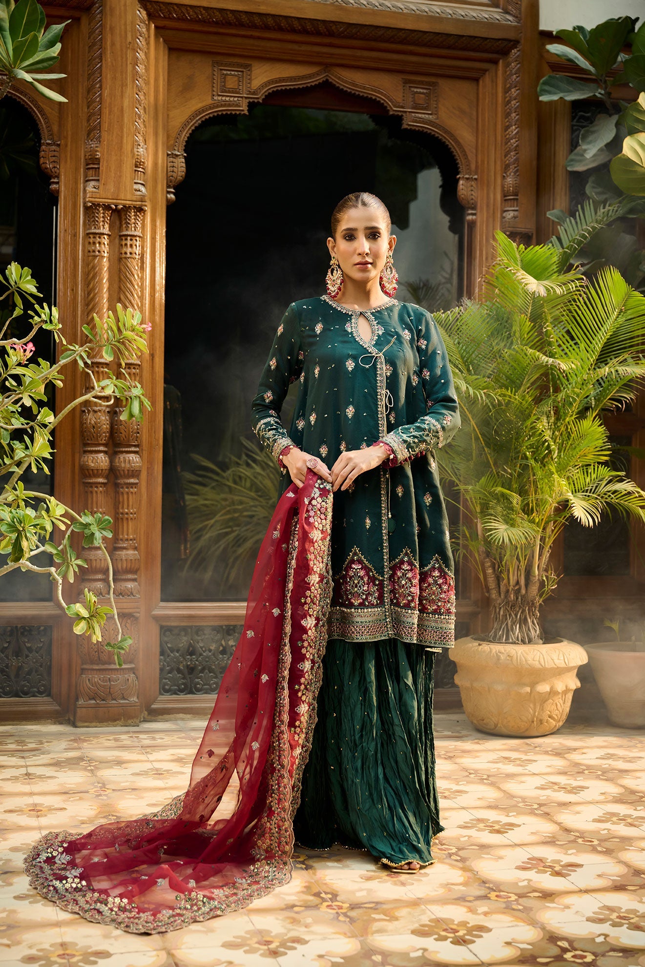 Cotton Silk Shalwar (As Shown)