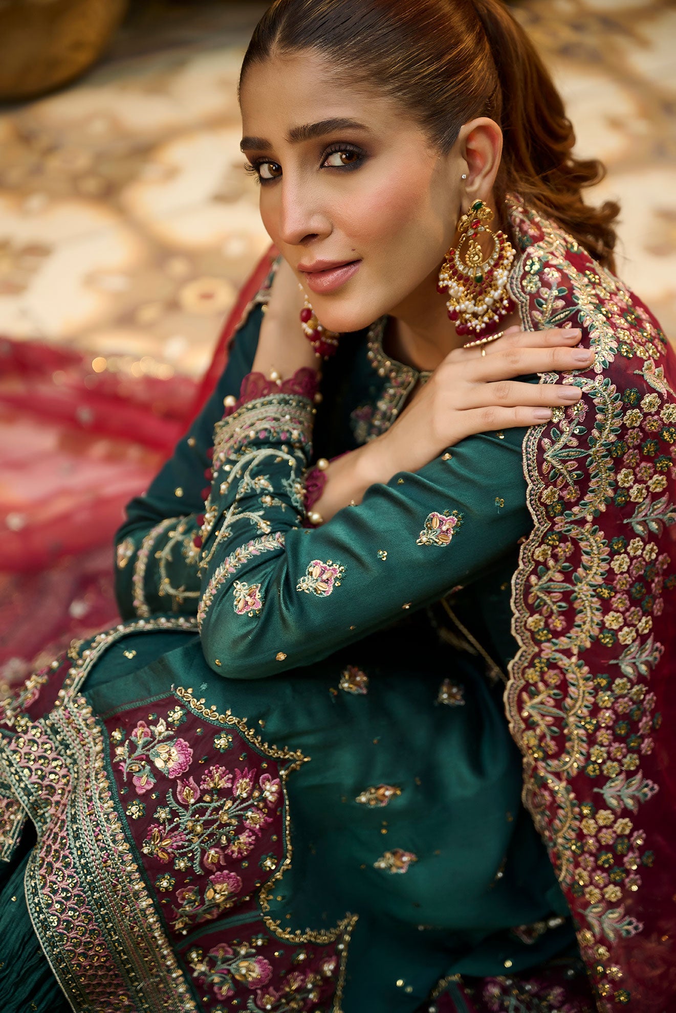 Cotton Silk Shalwar (As Shown)
