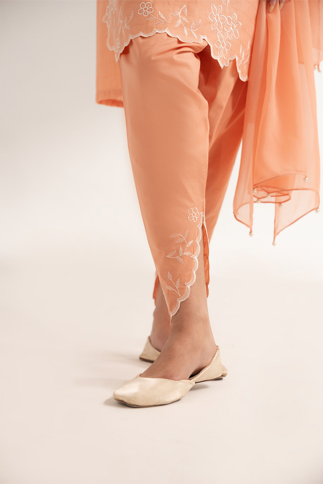 3 Piece Self Jacquard Embroidered Suit (CS0267)
