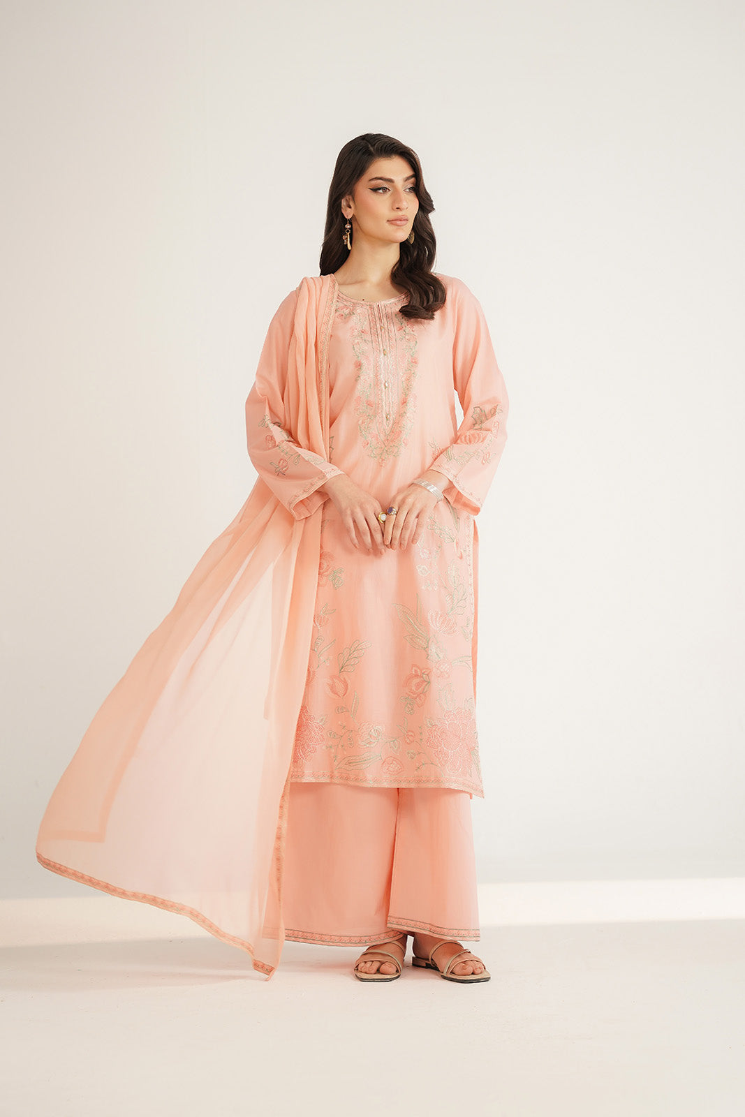 3 Piece Lawn Embroidered Suit (CS0441)