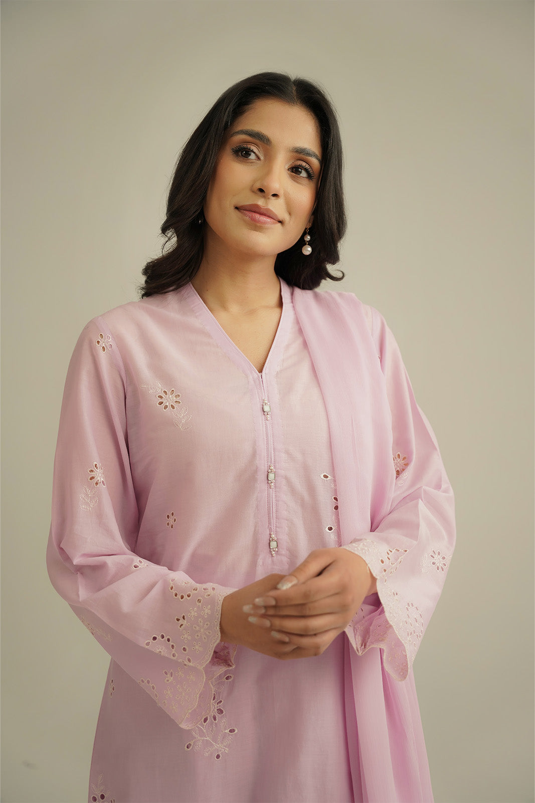 3 Piece Lawn Embroidered Suit (CS0455)