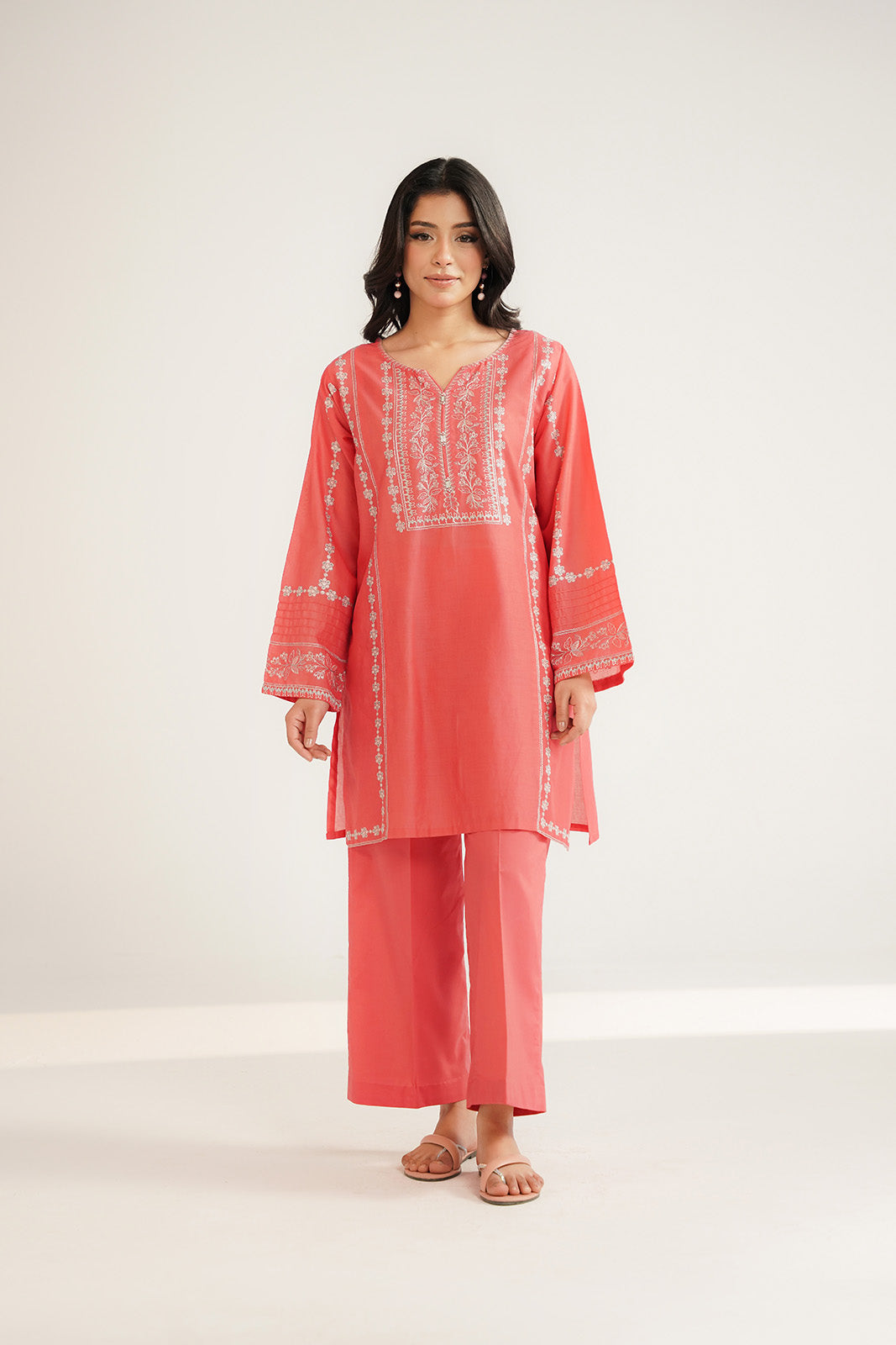 2 Piece Lawn Embroidered Suit (CS0467)