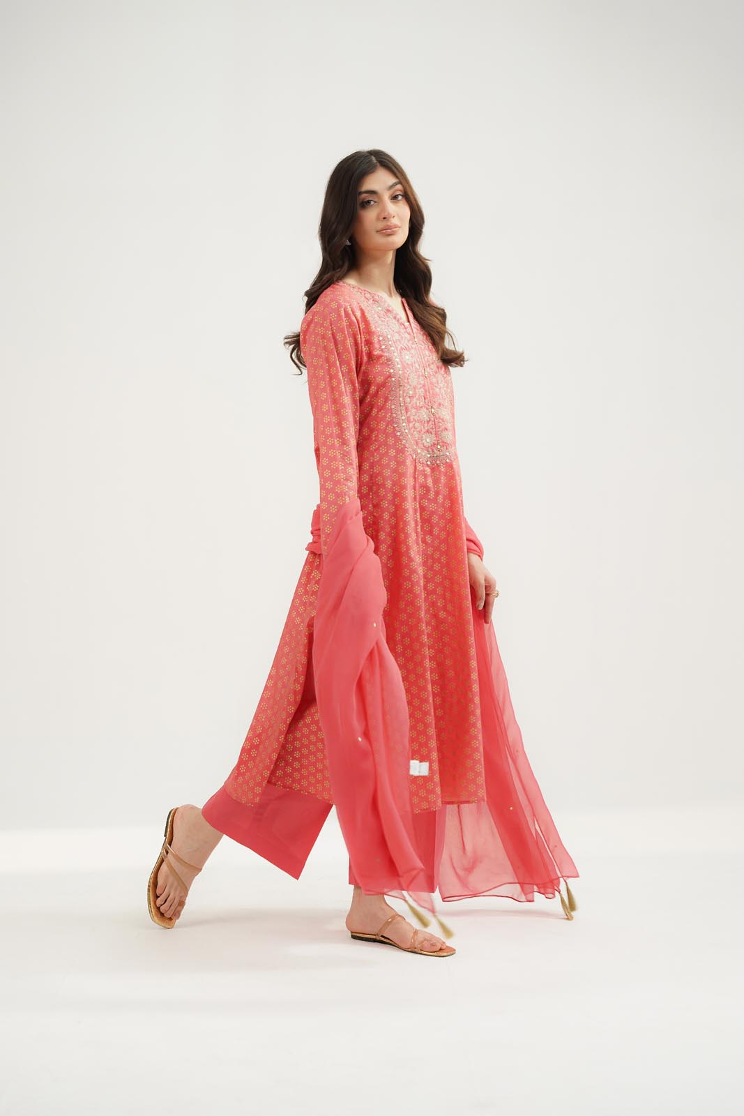 3 Piece Printed Lawn Embroidered Suit (CS0527)