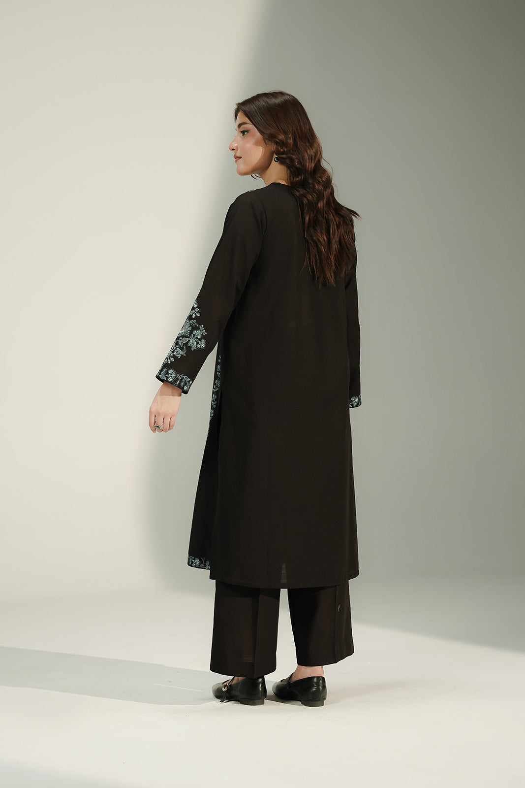 2 Piece Slub Khaddar Embroidered Suit (CS0672)
