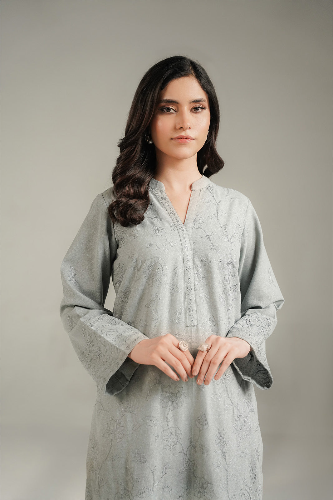 2 Piece Cotton Karandi Embroidered Suit (CS0709)