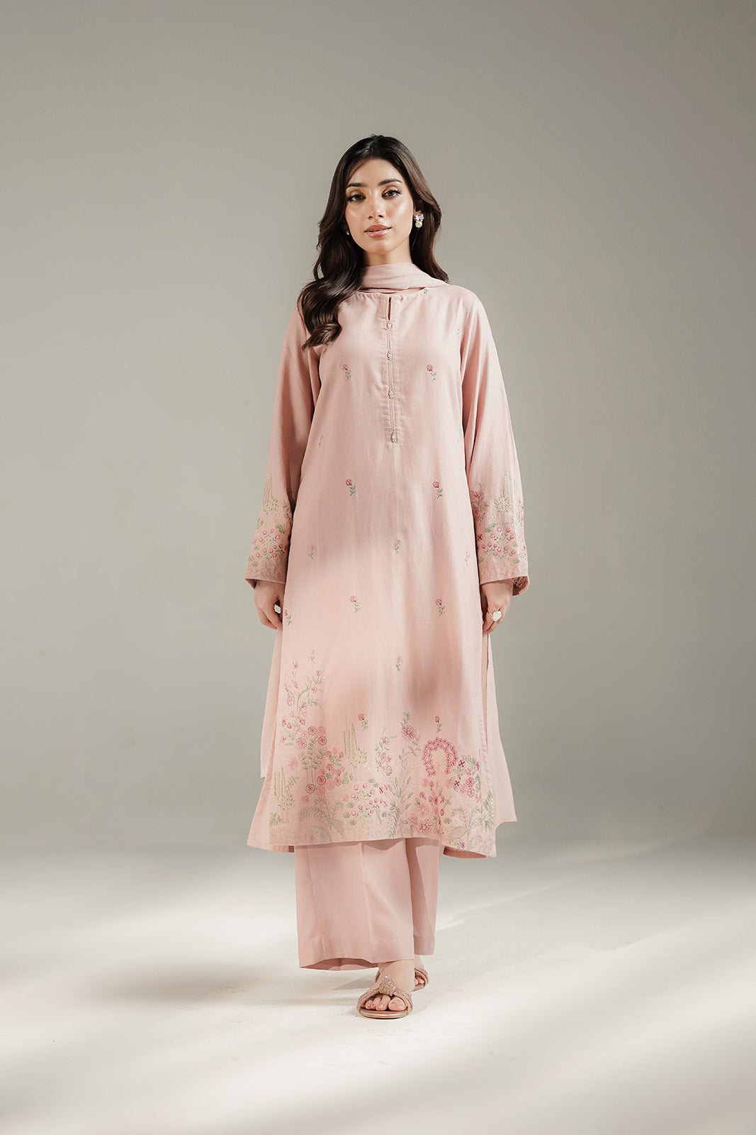 3 Piece Lawn Karandi Embroidered Suit (CS0729)