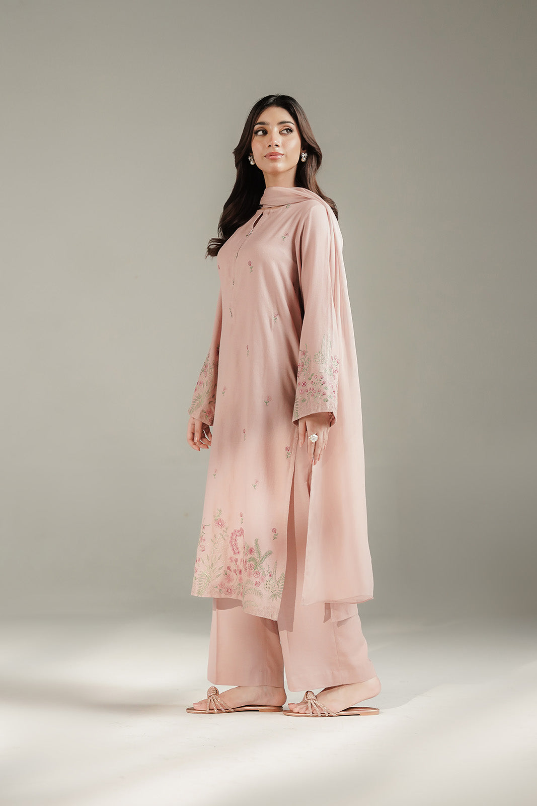 3 Piece Lawn Karandi Embroidered Suit (CS0729)