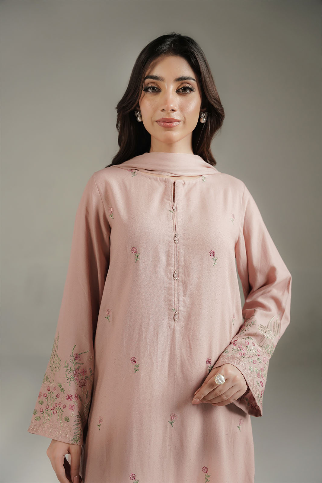 3 Piece Lawn Karandi Embroidered Suit (CS0729)