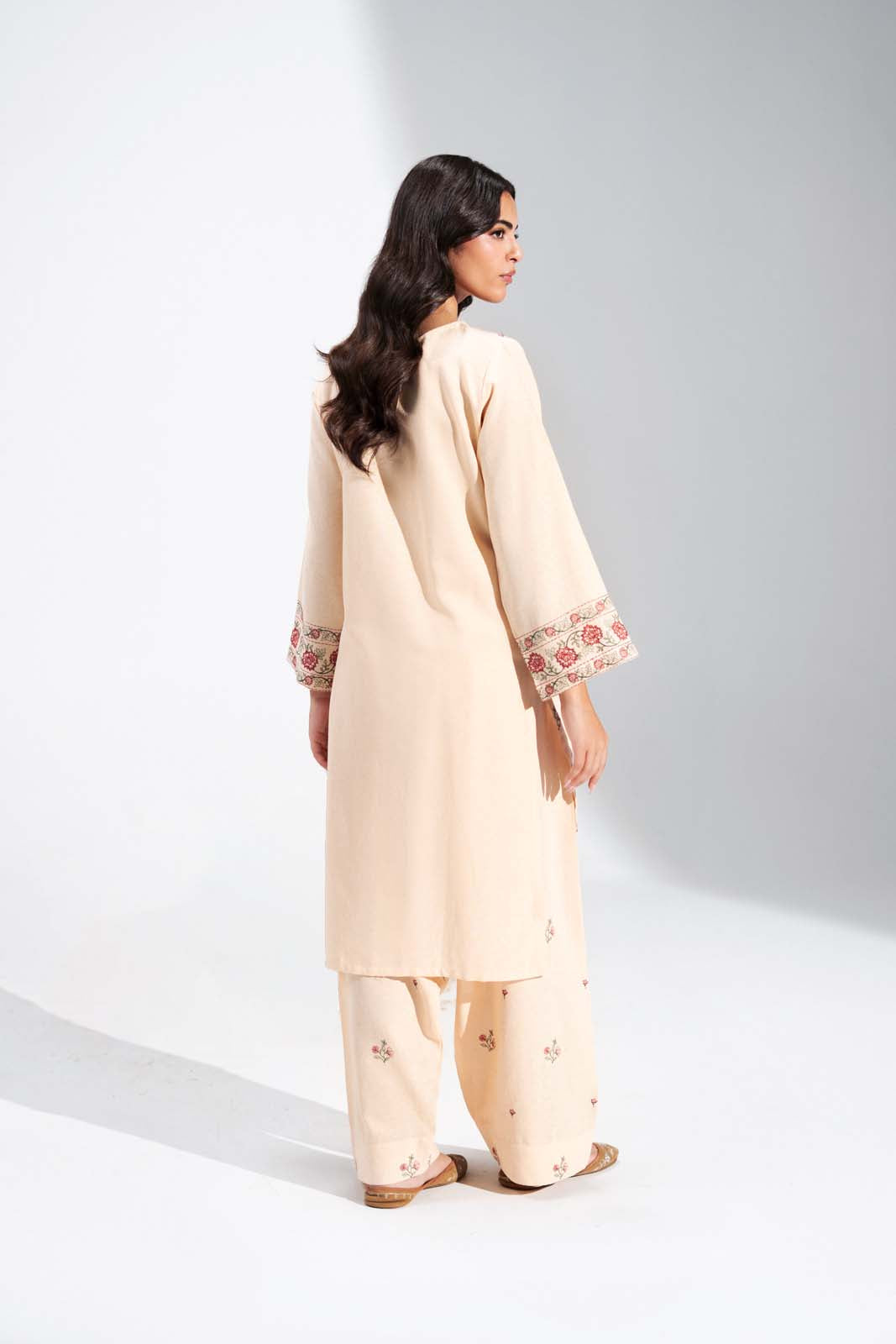 2 Piece Cotton Karandi Embroidered Suit (CS0732)