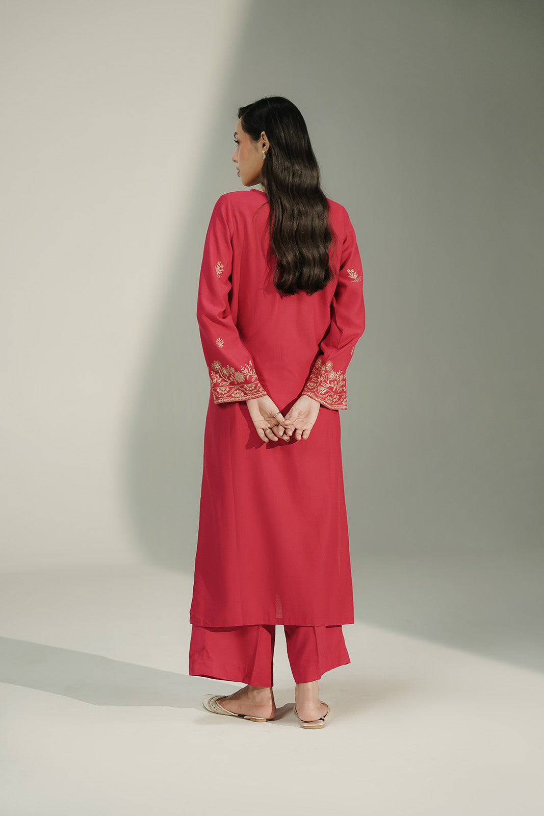 2 Piece Lawn Karandi Embroidered Suit (CS0737)