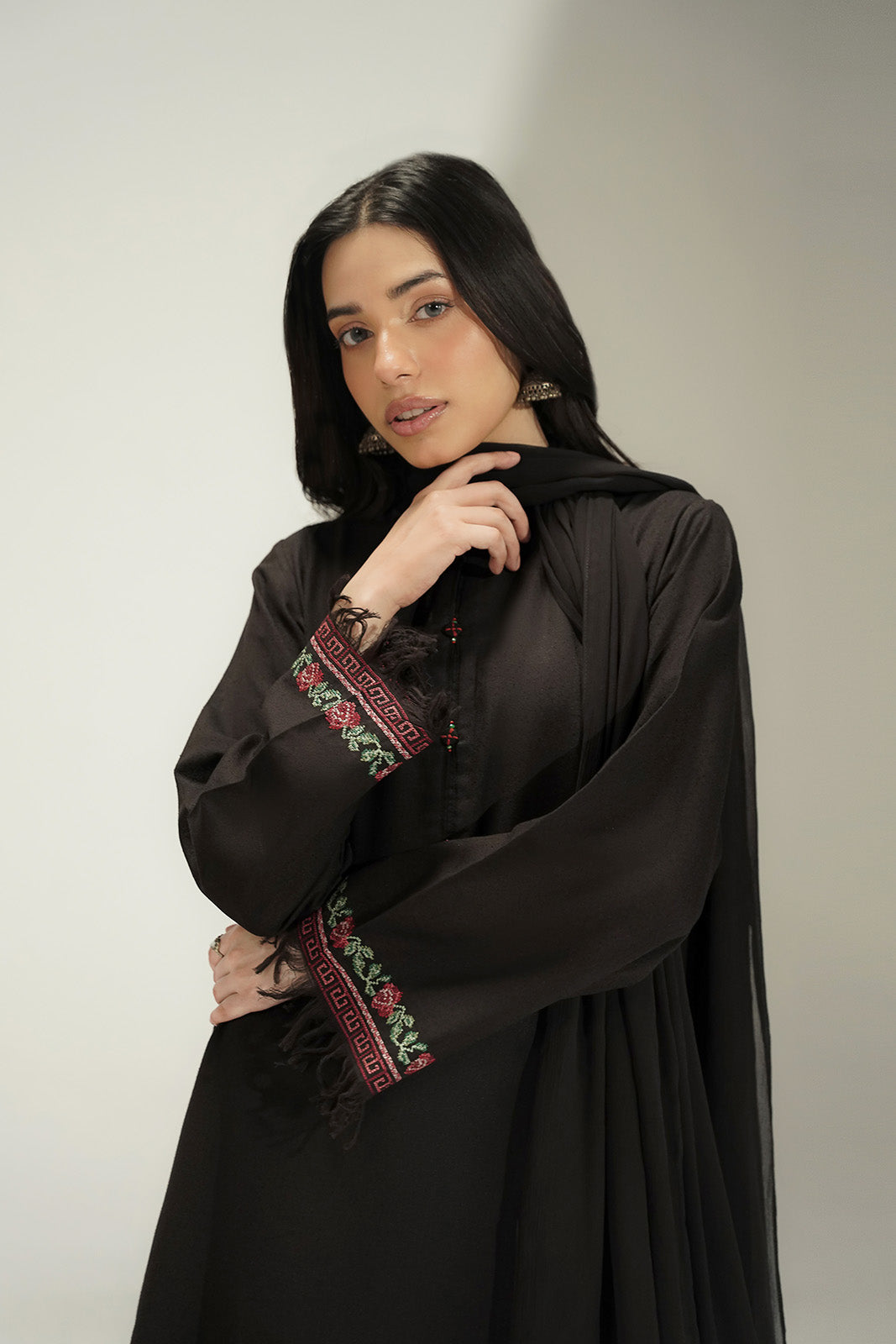 3 Piece Lawn Karandi Embroidered Suit (CS0754)