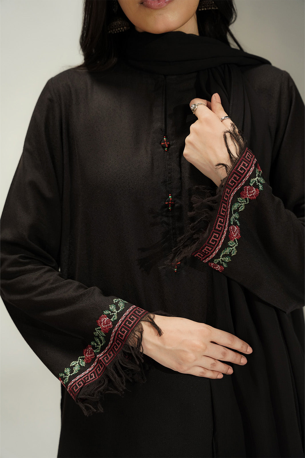 3 Piece Lawn Karandi Embroidered Suit (CS0754)