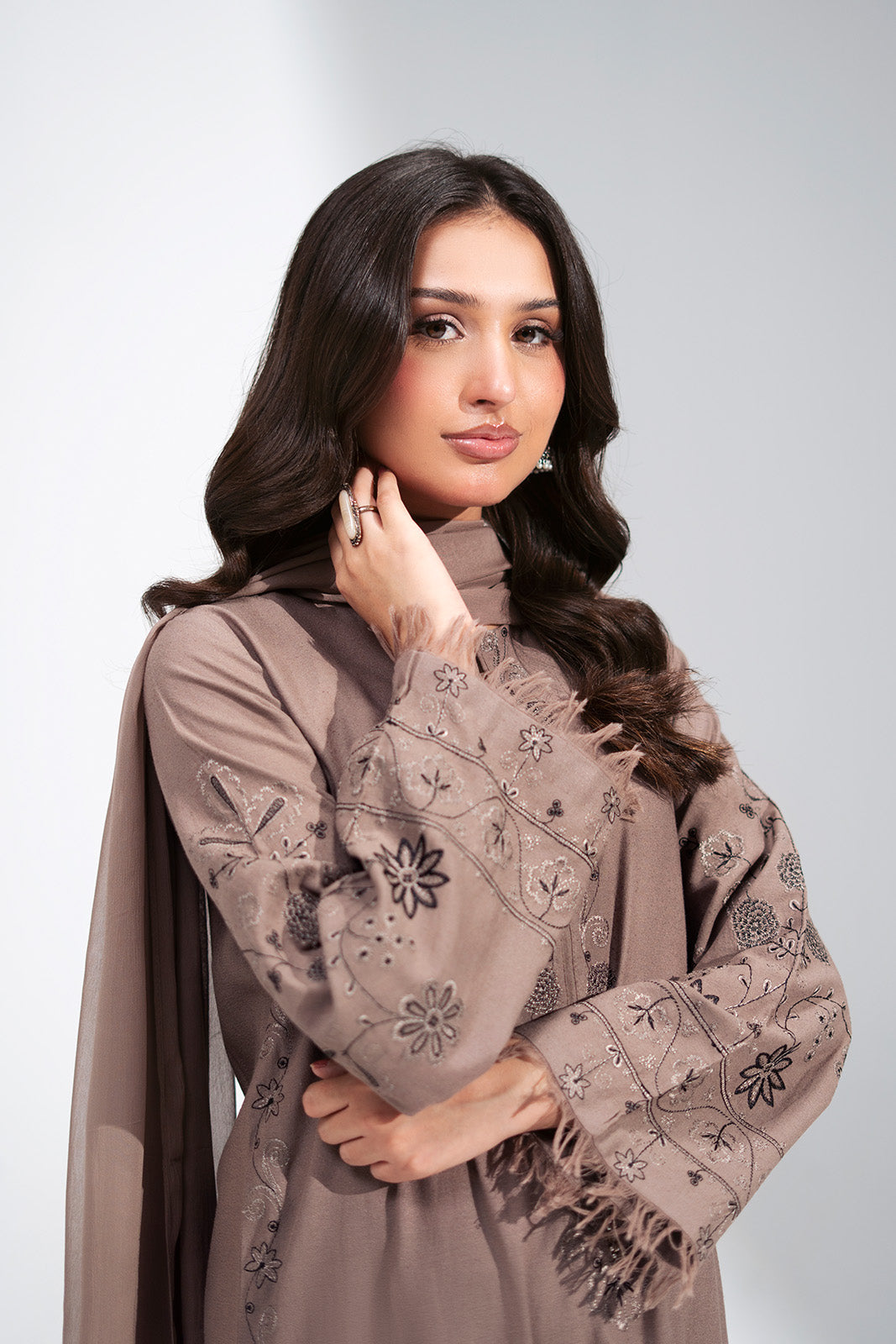 3 Piece Lawn Karandi Embroidered Suit (CS0766)