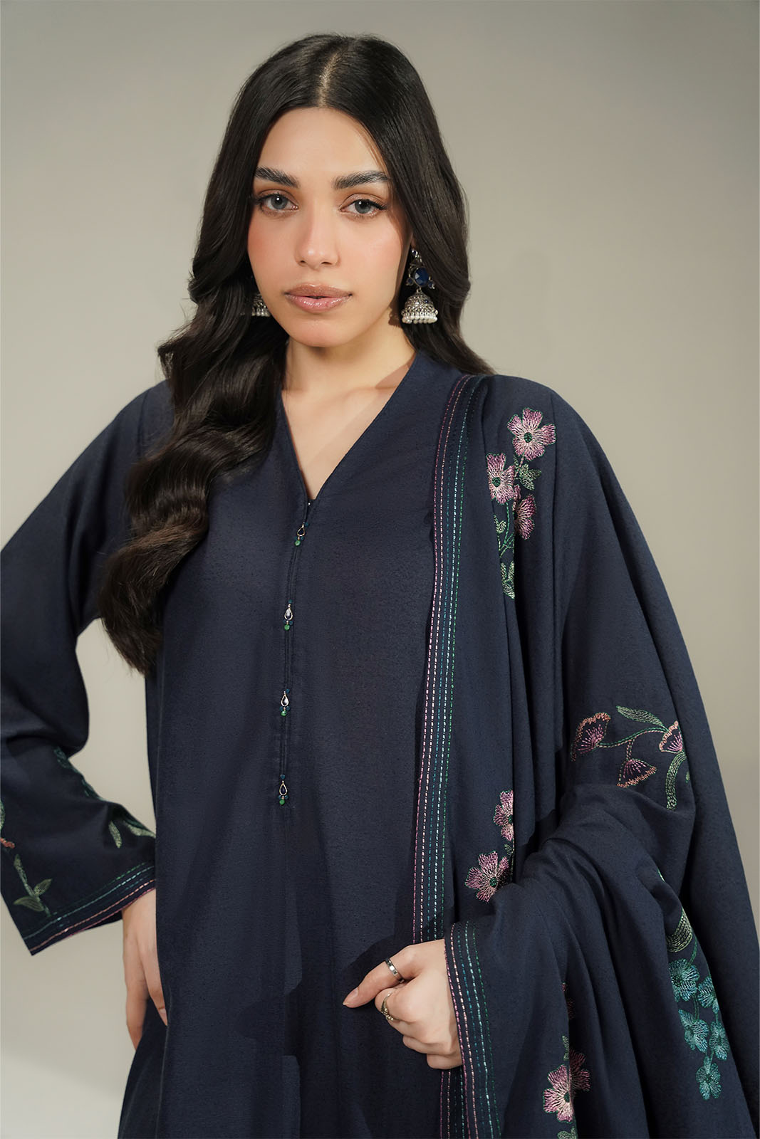 3 Piece Lawn Karandi Embroidered Suit (CS0770)