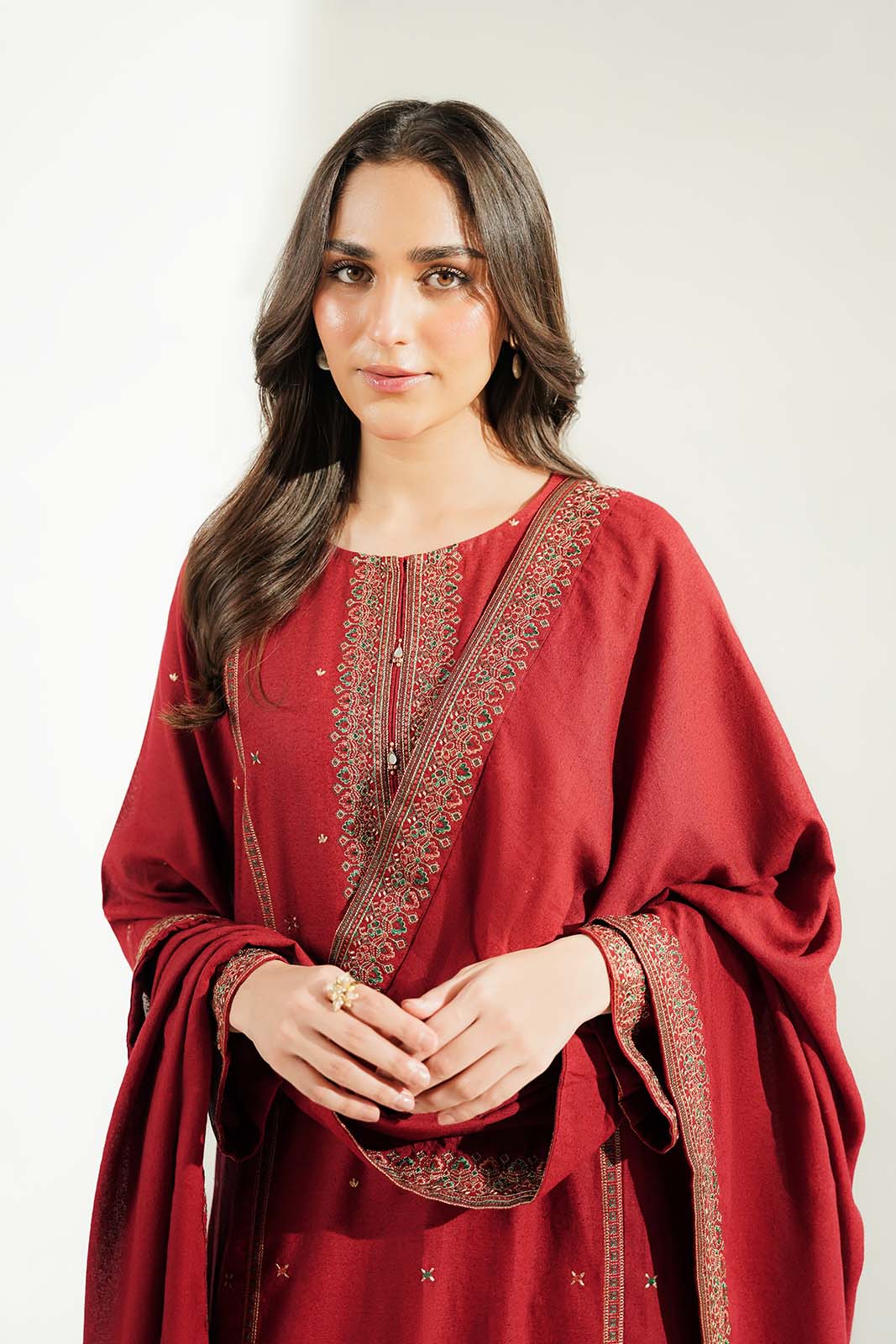3 Piece Lawn Karandi Embroidered Suit (CS0784)