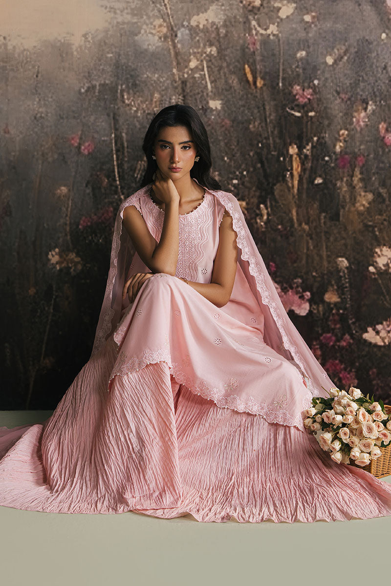 PINK BLOSSOM-3PC LAWN EMBROIDERED SUIT