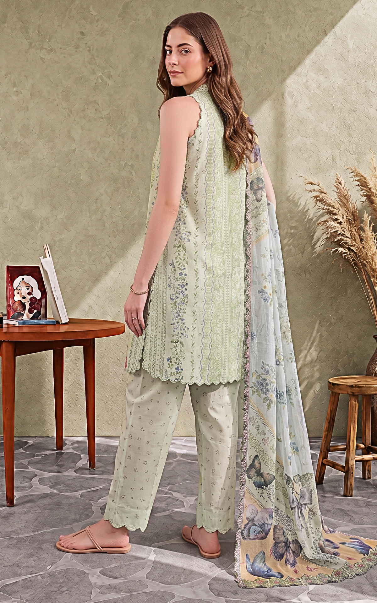 Ayzal (CU26-02) | 3pcs Unstitched Cambric