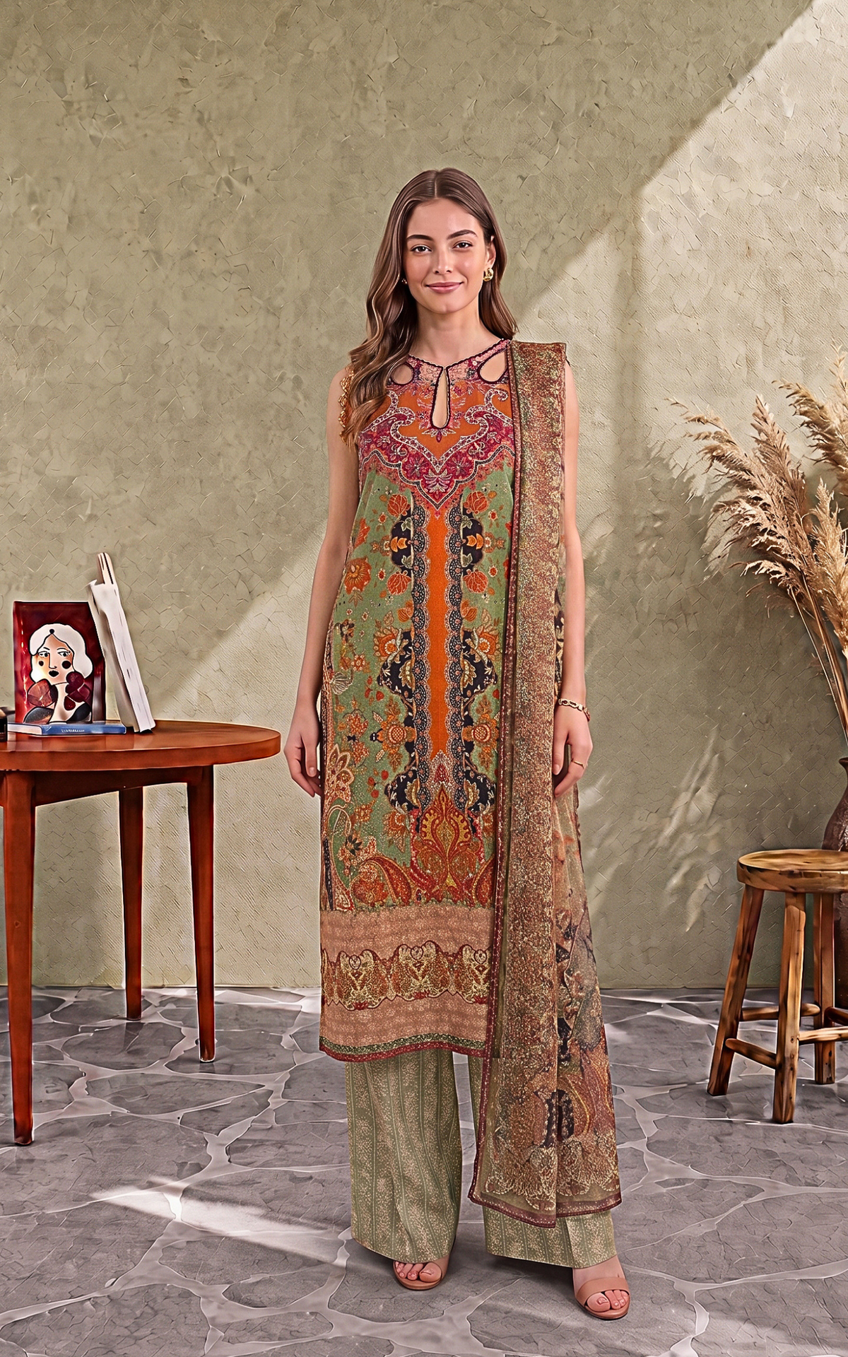 Kaya (CU26-05) | 3pcs Stitched Cambric