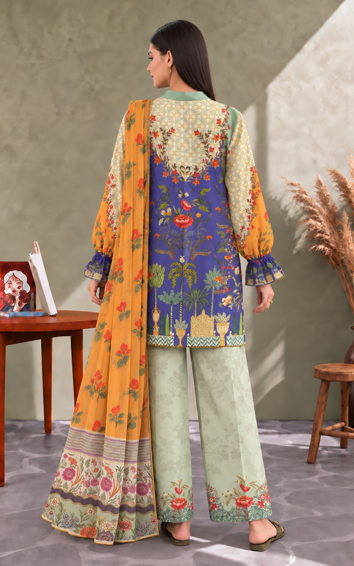 Zayra (CU26-09) | 3pcs Unstitched Cambric