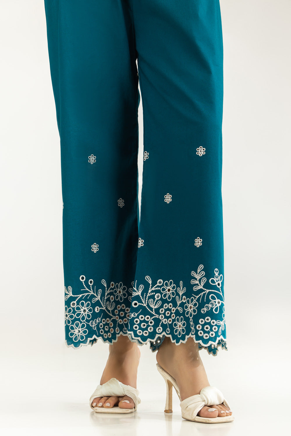Cambric Embroidered Co-Ord Set