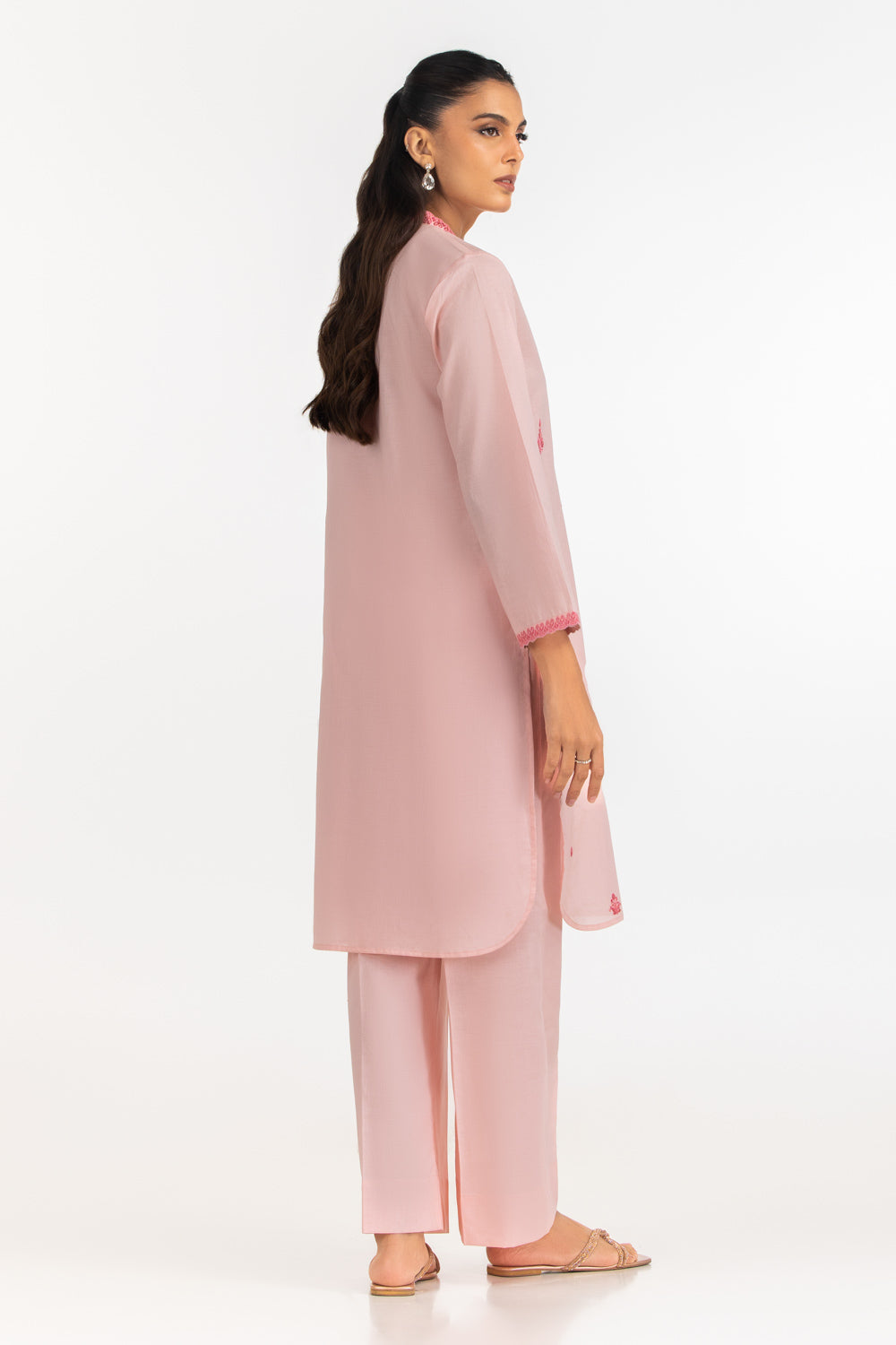 Cambric Embroidered Co-Ord Set
