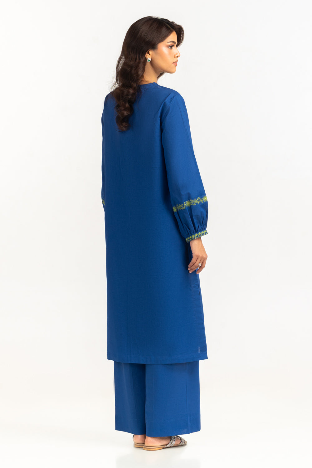 Cambric Embroidered Co-Ord Set