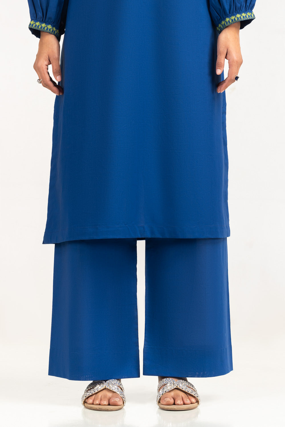 Cambric Embroidered Co-Ord Set