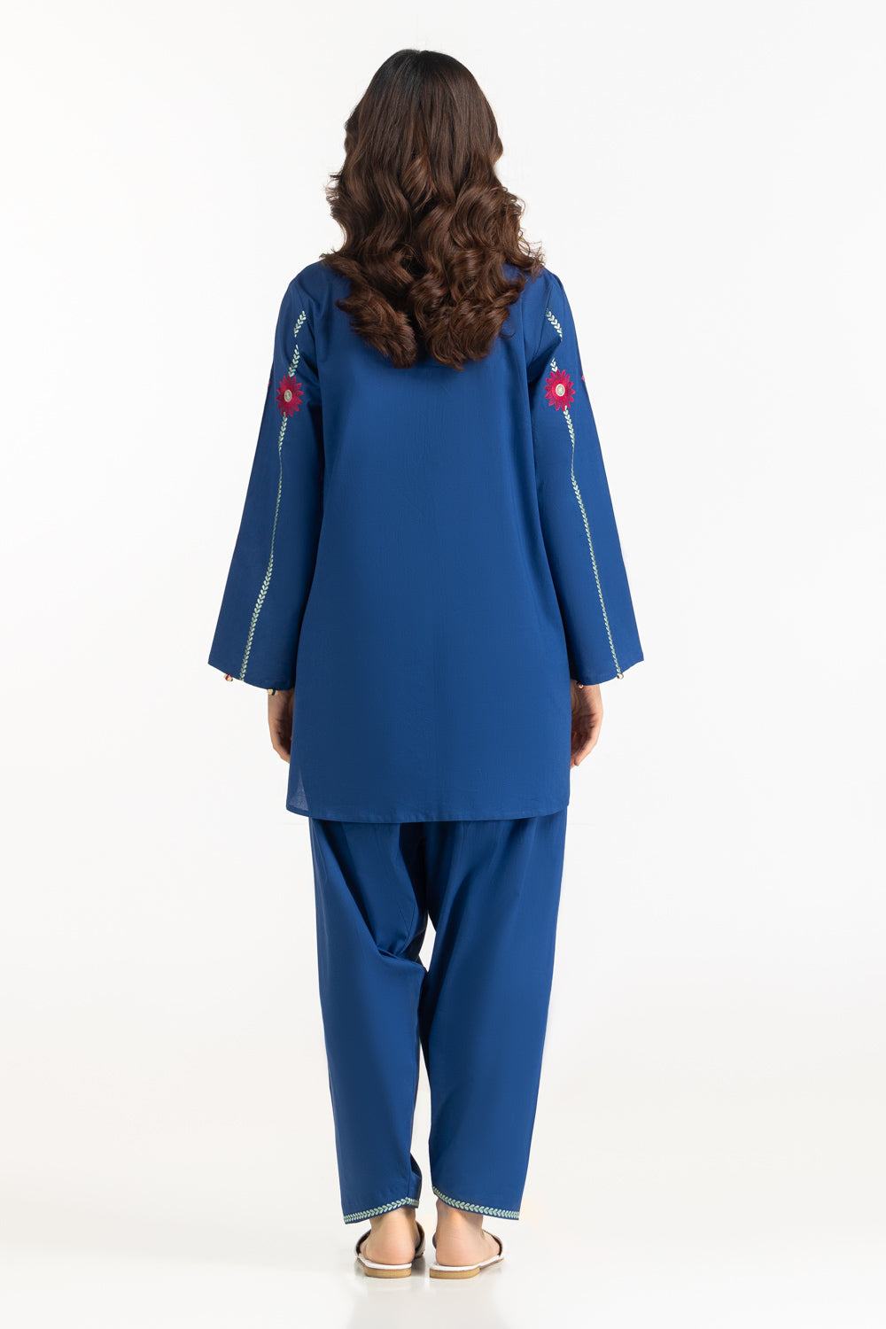 Cambric Embroidered Co-Ord Set