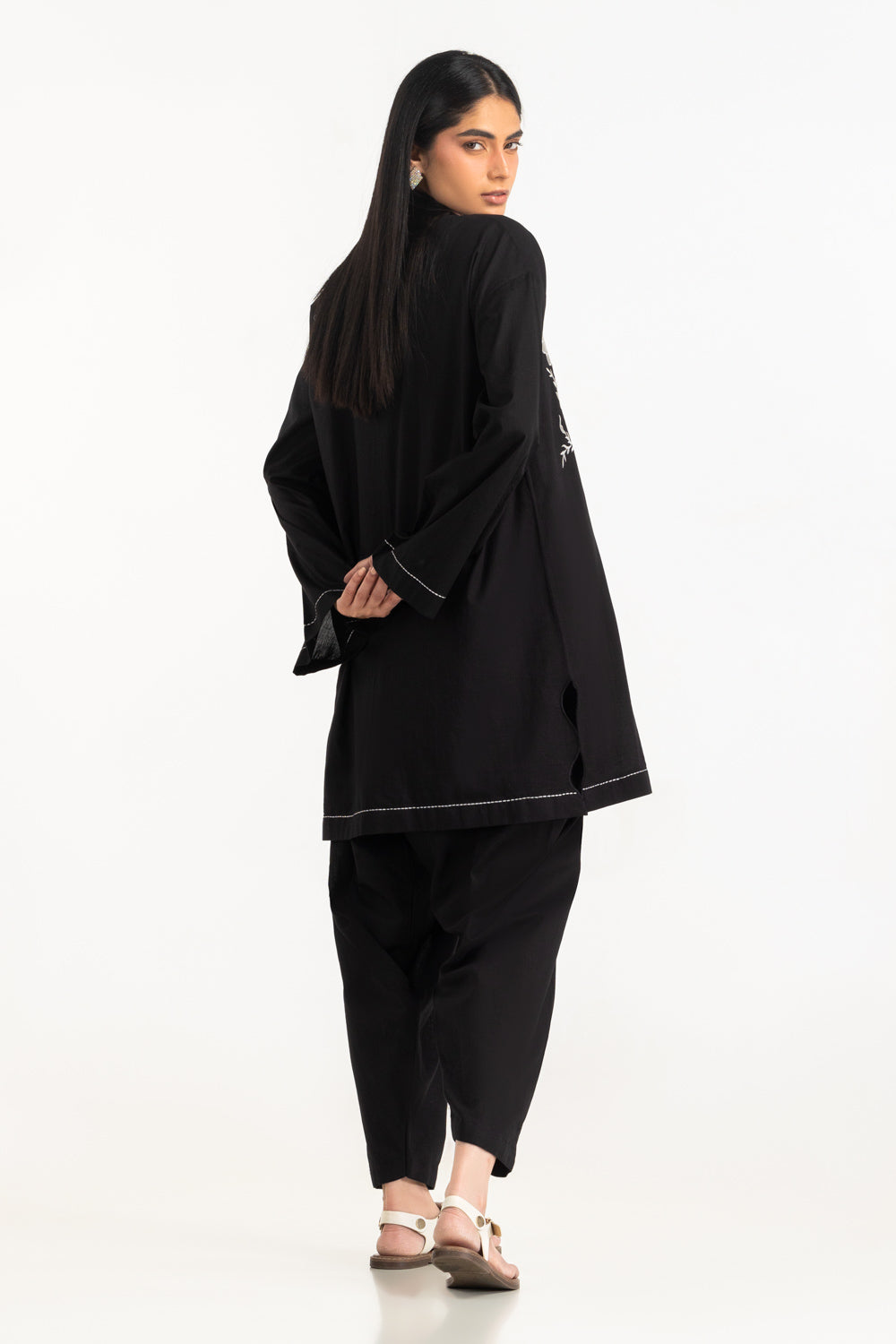 Cambric Embroidered Co-Ord Set