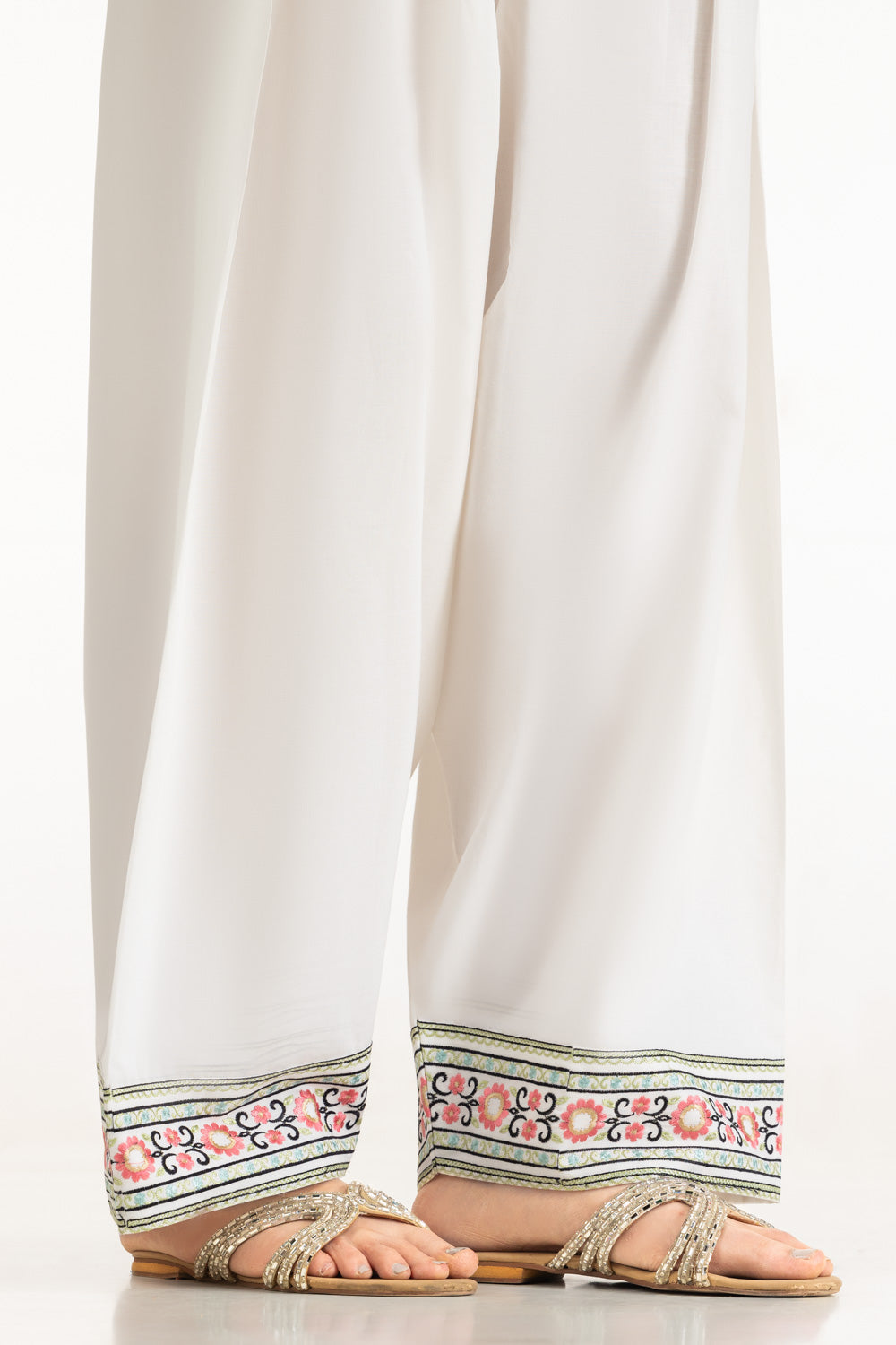 Cambric Embroidered Co-Ord Set