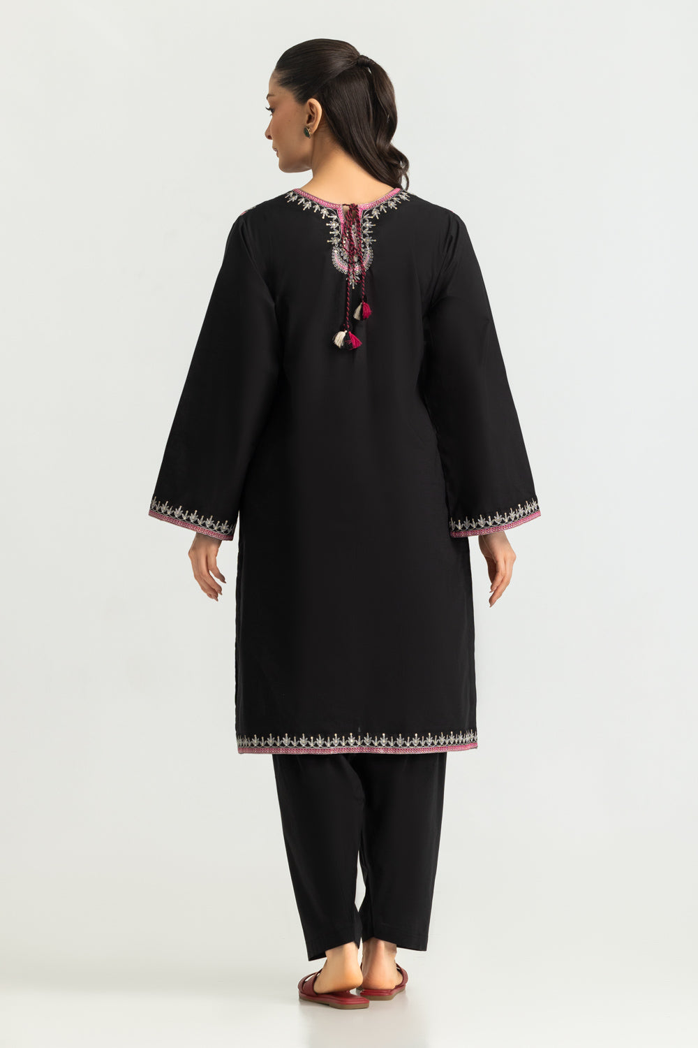 Cambric Embroidered Co-Ord Set