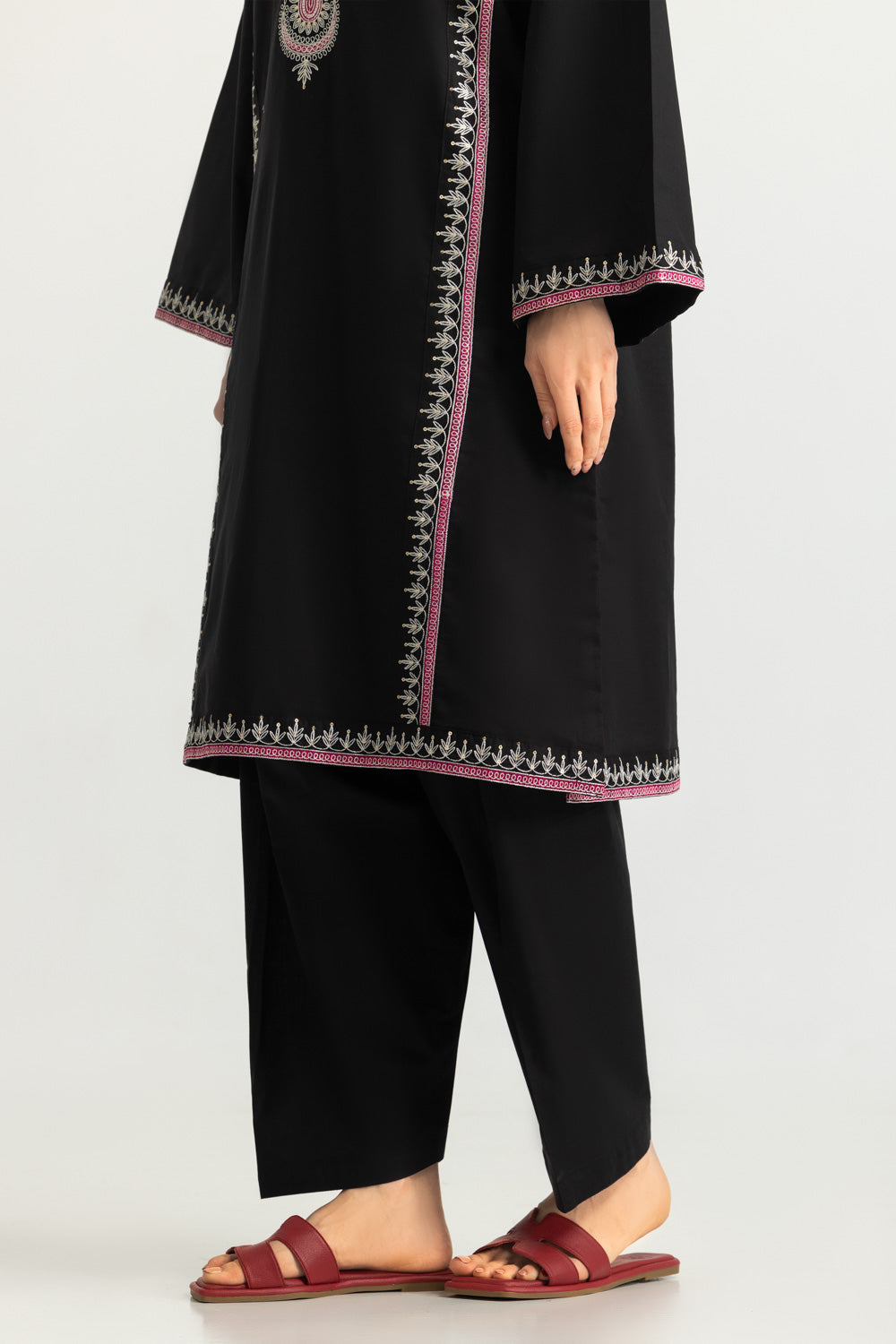 Cambric Embroidered Co-Ord Set