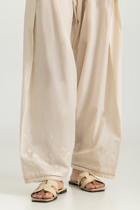 Cambric Embroidered Shalwar