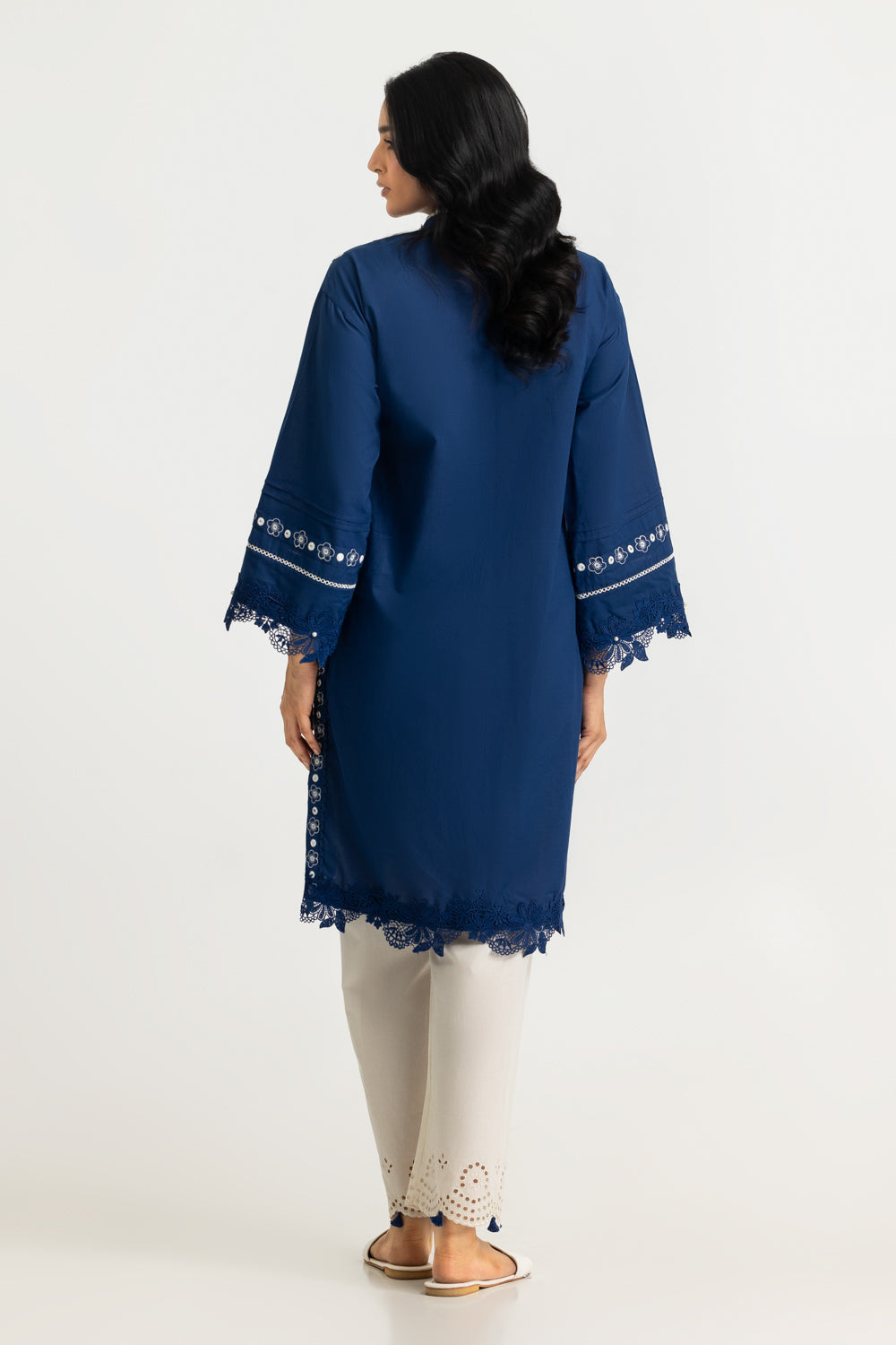 Cambric Embroidered Shirt And Trouser