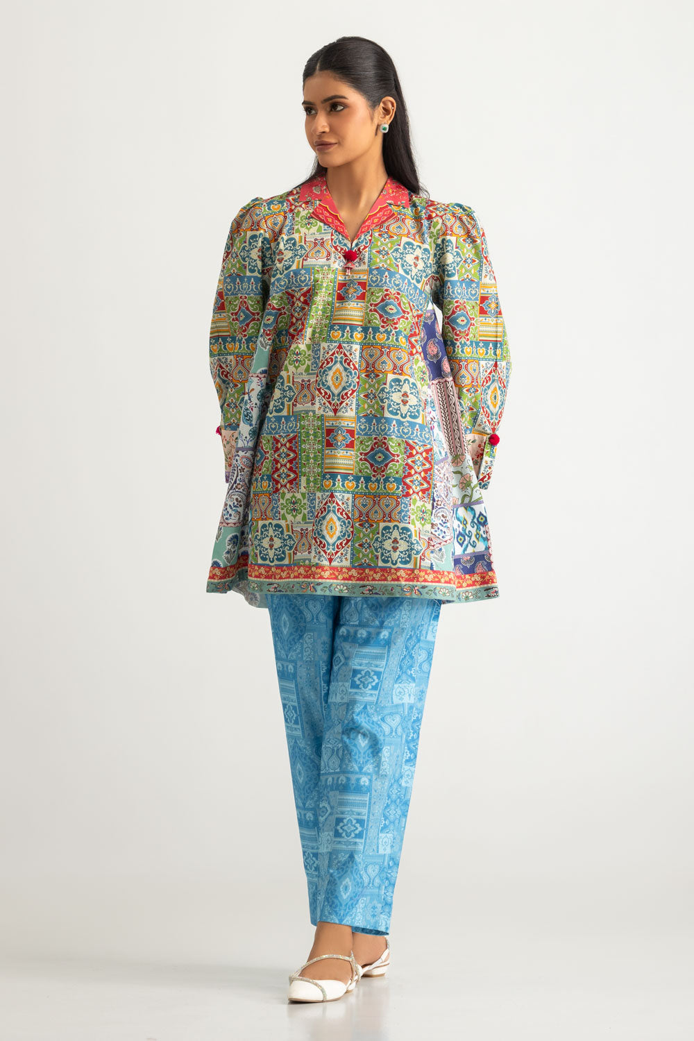 Cambric Printed Co-Ord Set - W-AP-26-477551