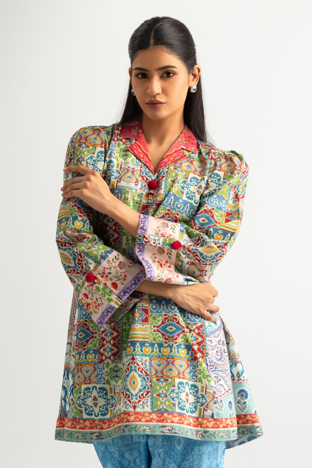 Cambric Printed Co-Ord Set - W-AP-26-477551