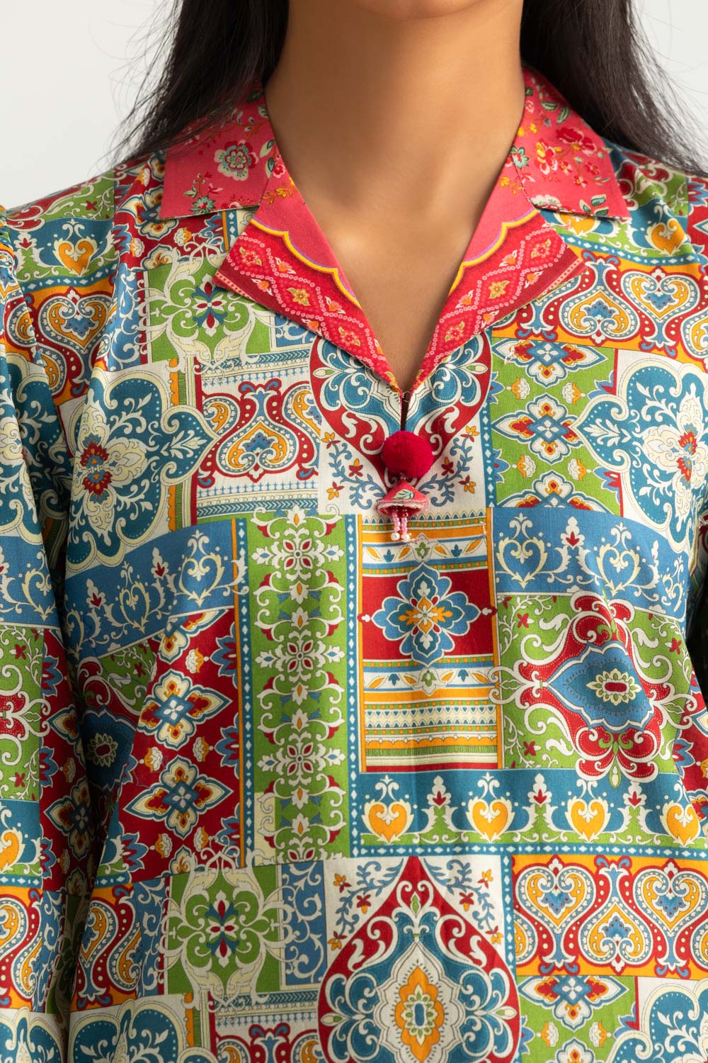 Cambric Printed Co-Ord Set - W-AP-26-477551