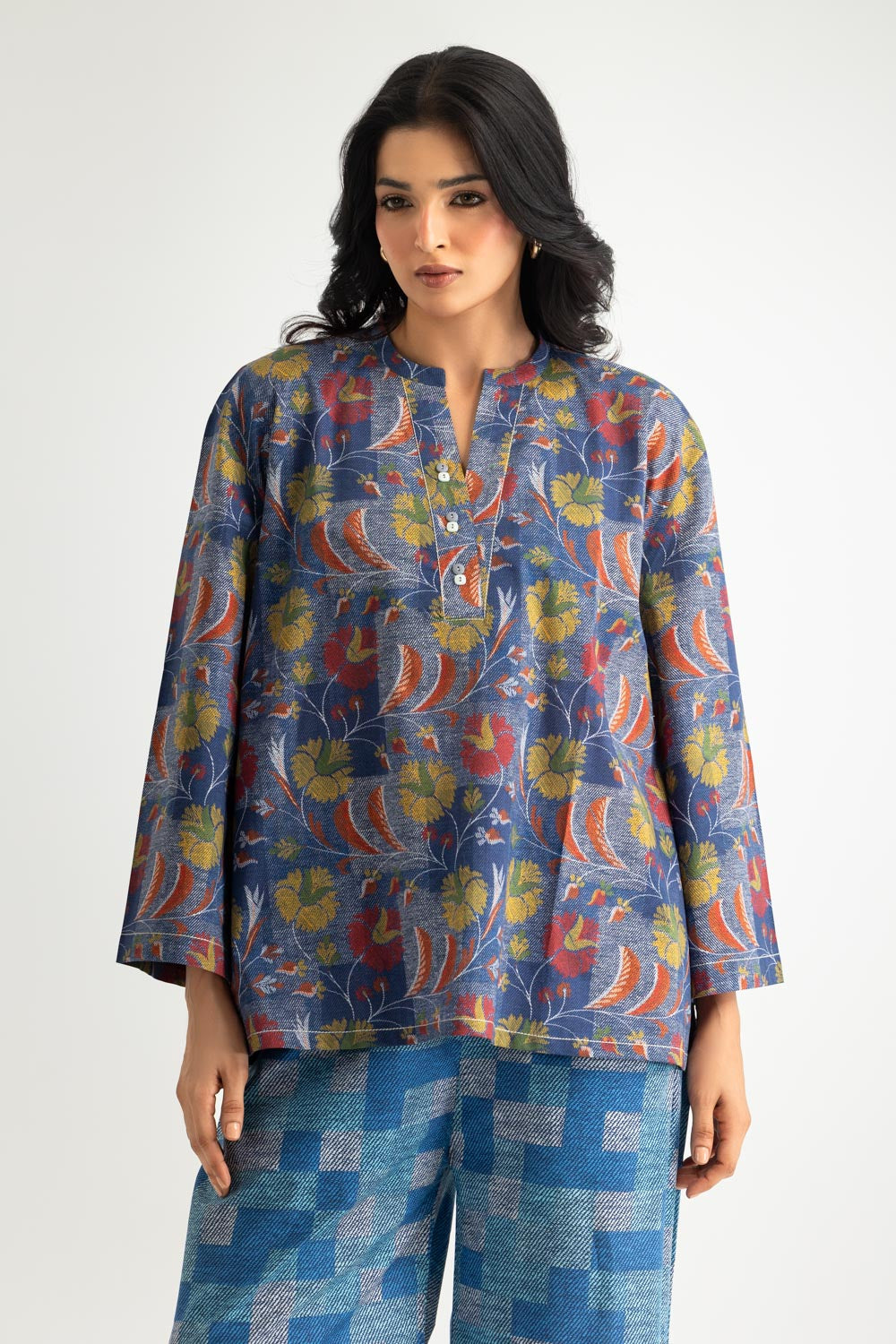 Cambric Printed Co-Ord Set - W-AP-26-477767