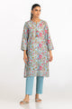 Cambric Printed Co-Ord Set With Embroidered