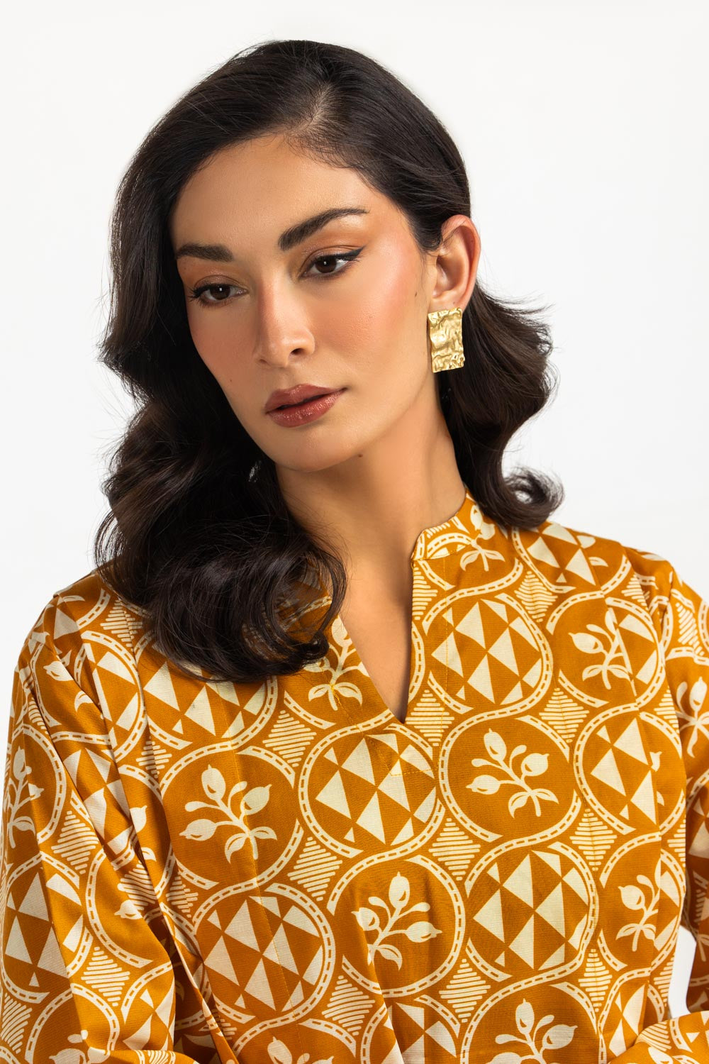 Cambric Printed Long Shirt