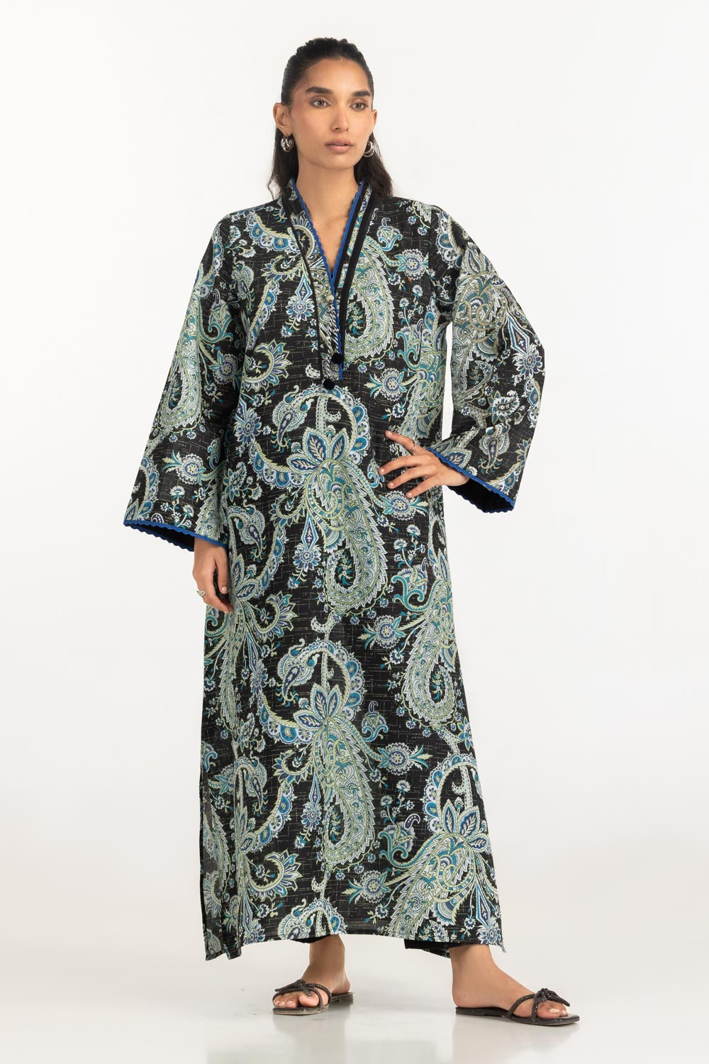 Cambric Printed Long Shirt
