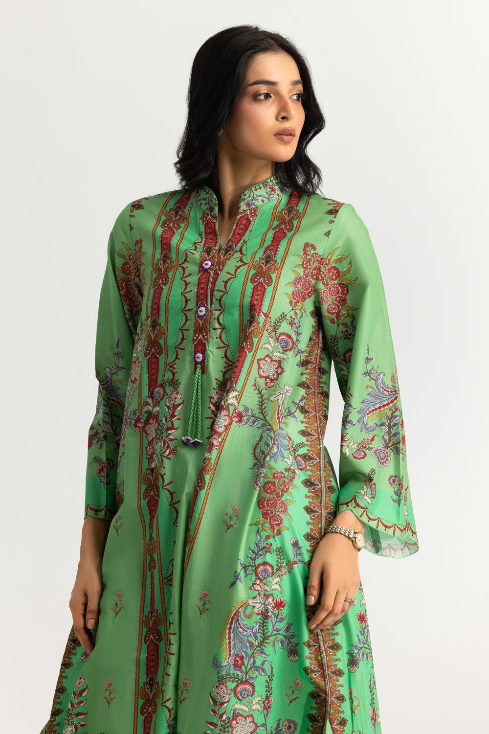 Cambric Printed Long Shirt