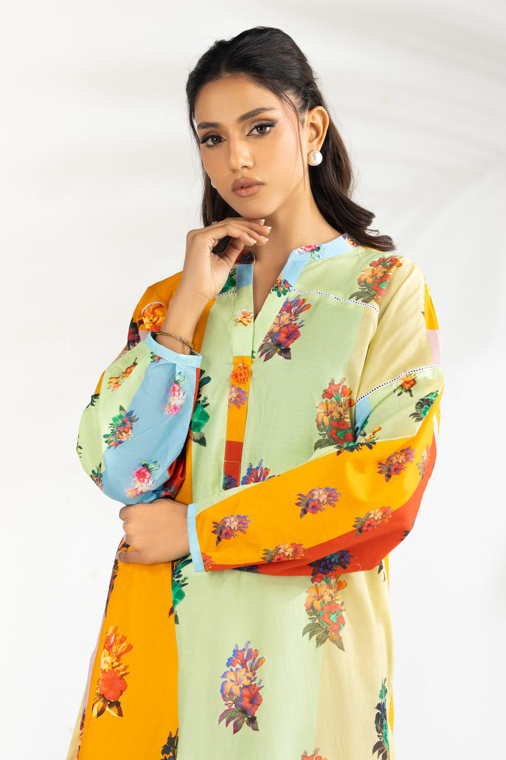 Cambric Printed Shirt - W-AP-26-459678