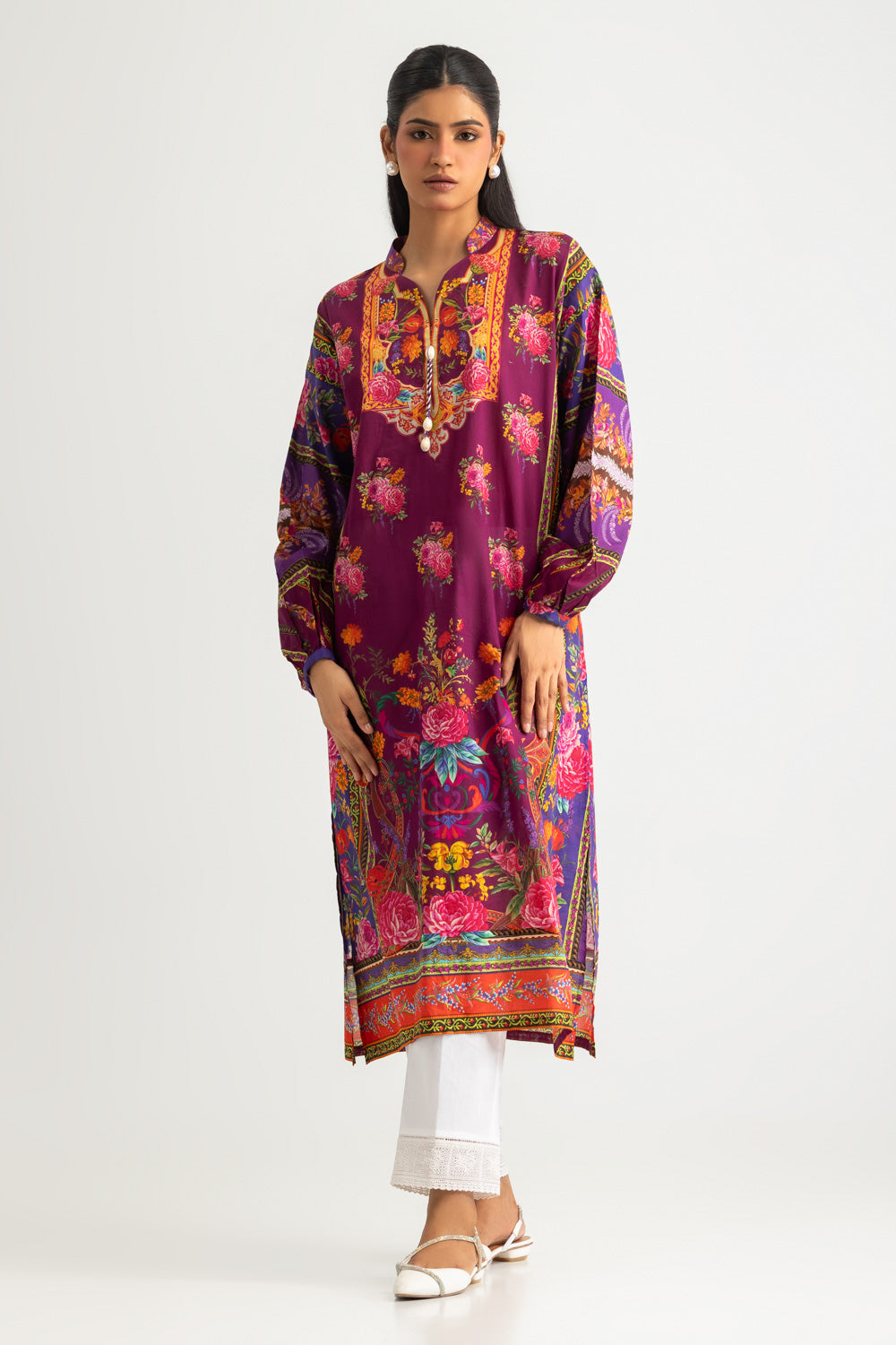 Cambric Printed Shirt - W-AP-26-477335