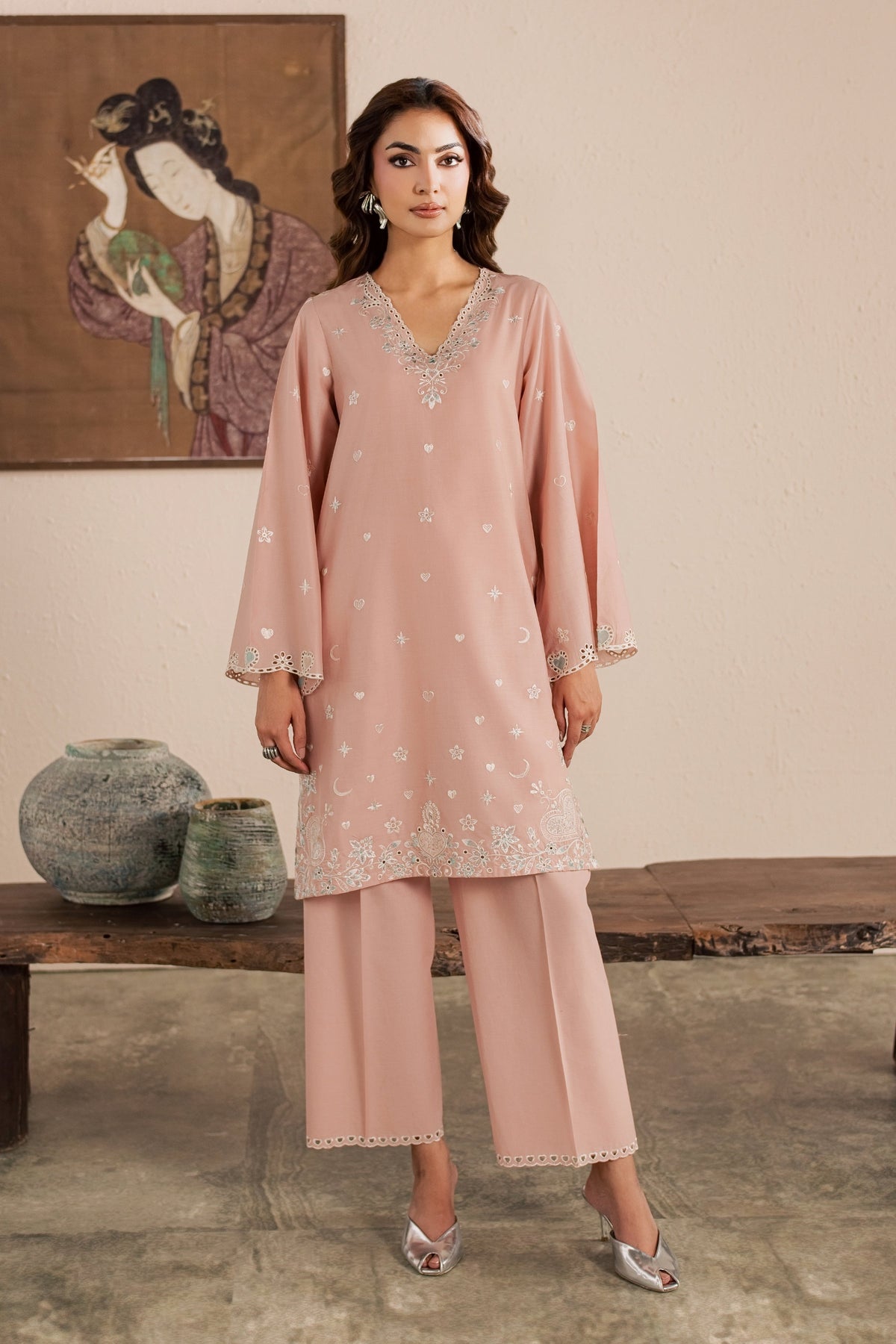 Candy Moon 2Pc - Embroidered Lawn Dress