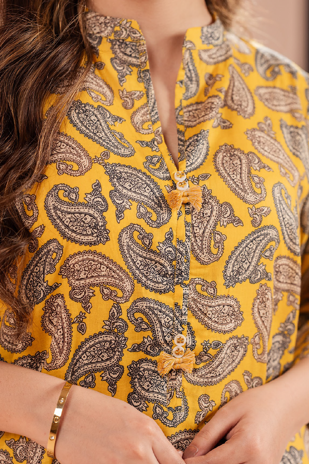 Golden Paisley Casual Co-ord Set