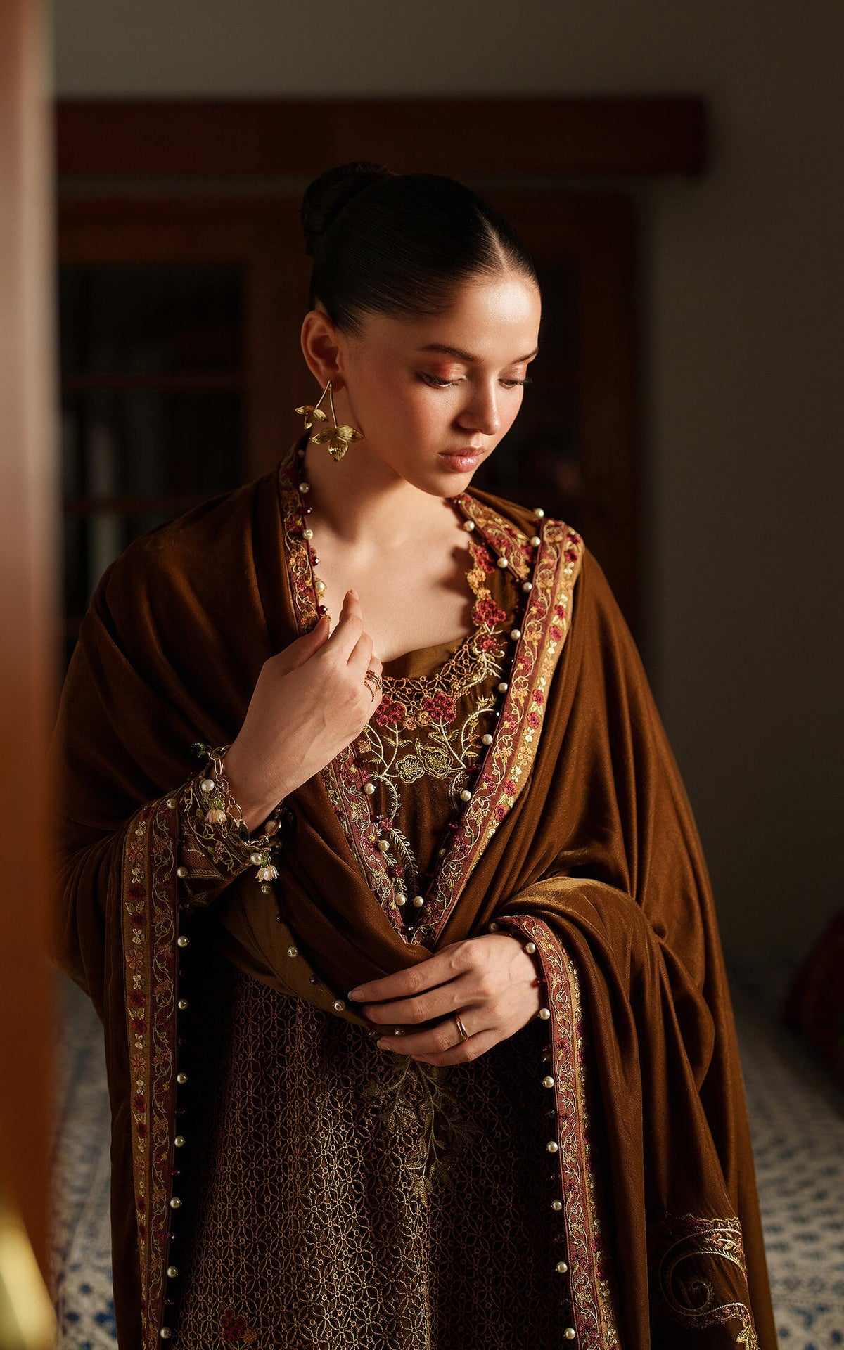 Cedar LWC25-08 | 3pcs Embroidered Stitched Suit