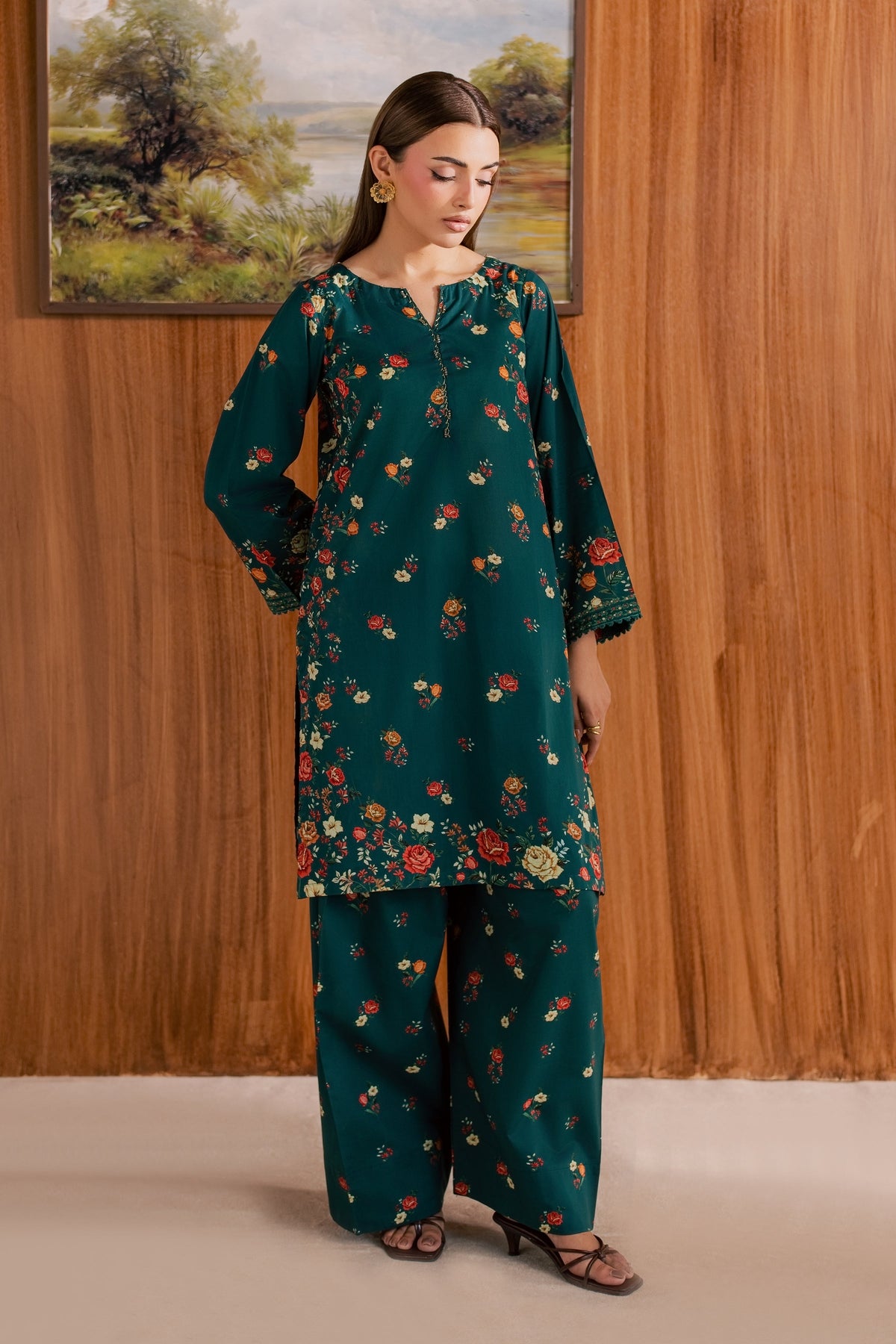 Chace 2Pc - Printed Lawn Dress