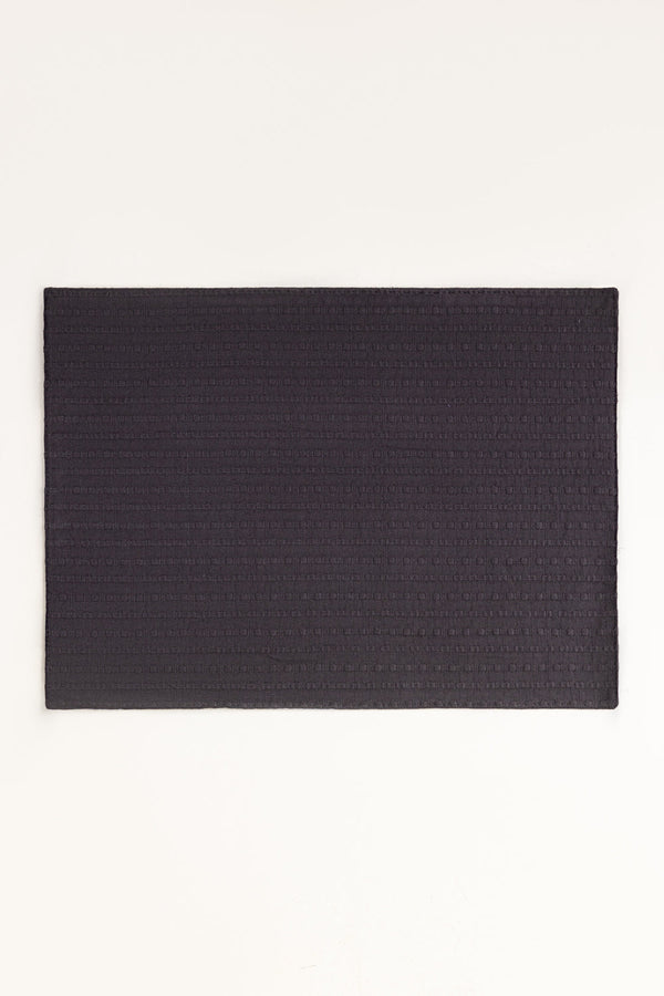 Charcoal Grey Dyed Placemat Pair